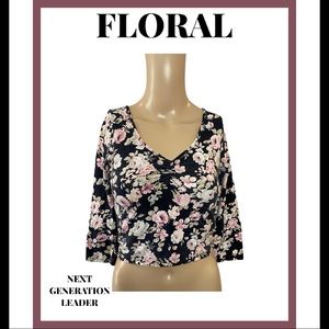 floral crop top